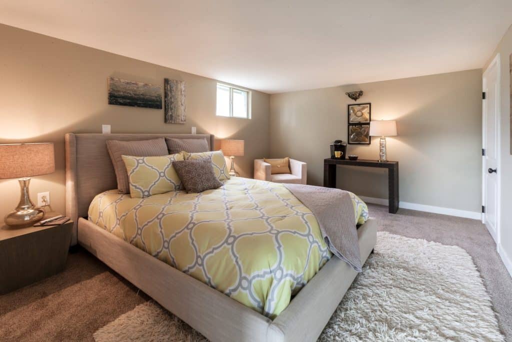 Refinished Basement Bedroom